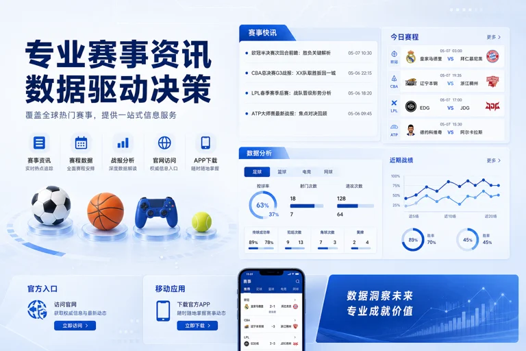 开云体育官网最新资讯内容页示意图，强调赛事信息与服务访问