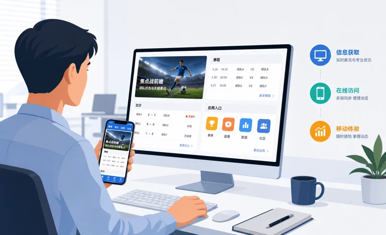 企业用户查看赛事资讯与应用入口