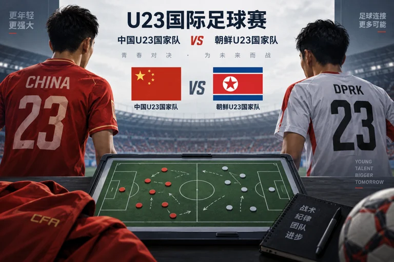足球赛事资讯页面与U23国足比赛相关画面