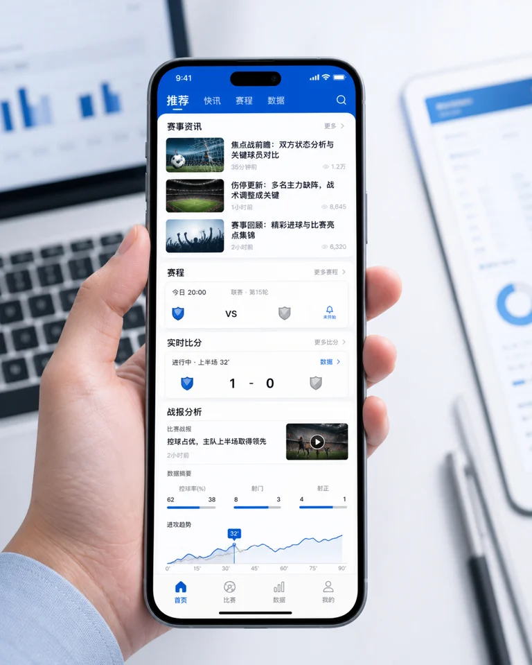 开云体育APP界面与赛事资讯服务展示图