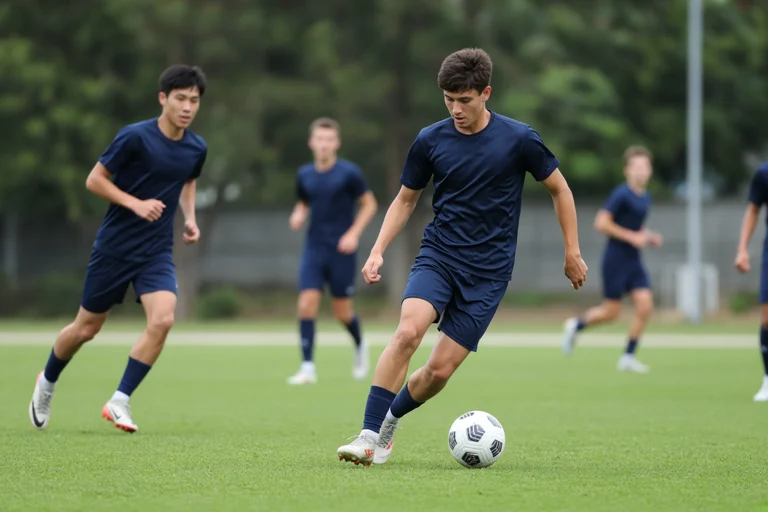 U23国足训练场景与足球场看台